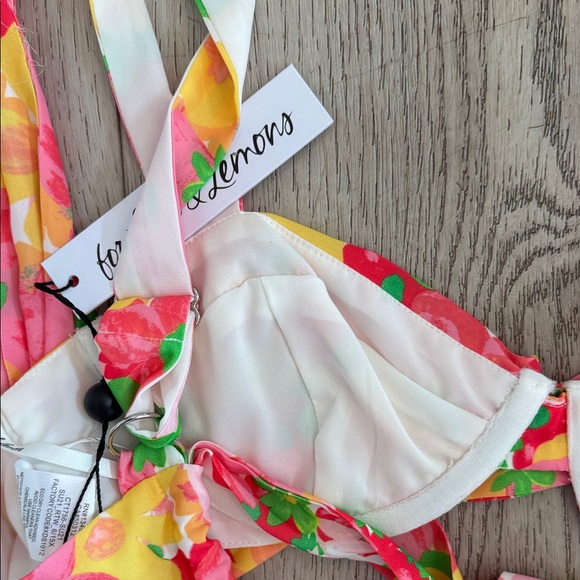 For Love And Lemons Vibrant Floral Bra Blouse large - Picture 5 of 10